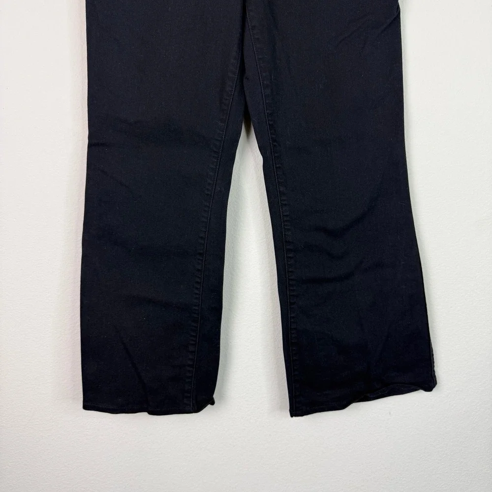 Madewell Jeans Womens 28 Flea Market Flare Black High Rise Stretch Denim Pants